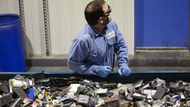 Фабрика на Li-Cycle за рециклиране на батерии в Онтарио, Канада. Снимка: Bloomberg L.P.