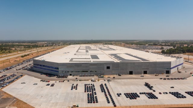 Гигафабриката на Tesla в Остин, Тексас. Снимка: Bloomberg LP