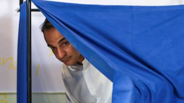 <p>
	Кириакос Мицотакис.<em> Снимка: Ройтерс</em></p>
