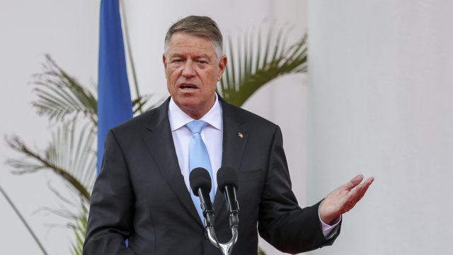 Румънският президент Клаус Йоханис. Снимка: EPA/БГНЕС