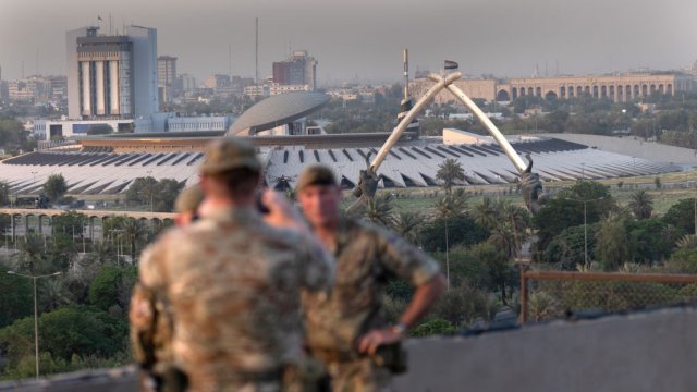 Британски войници в Багдад през 2021 г. Снимка: John Moore/Getty Images
