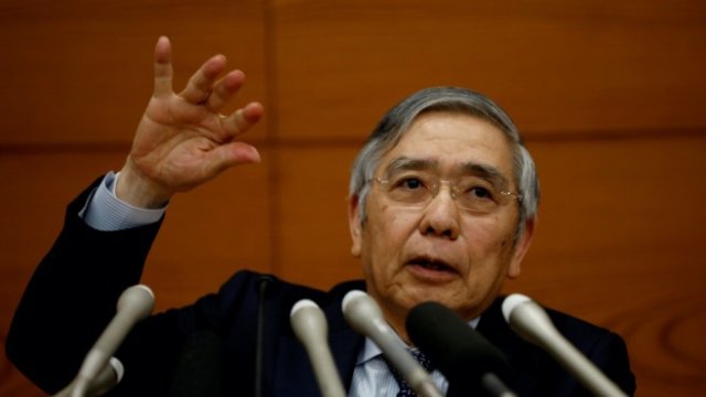 <p>
	Управителят на ЯЦБ Харухико Курода. <em>Снимка: Ройтерс</em></p>
