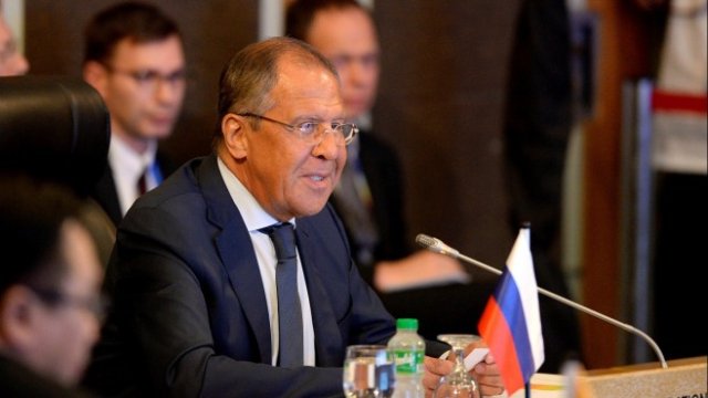 <p>
	<em>Сергей Лавров по време на форума на АСЕАН в Манила. Снимка: Ройтерс</em></p>
