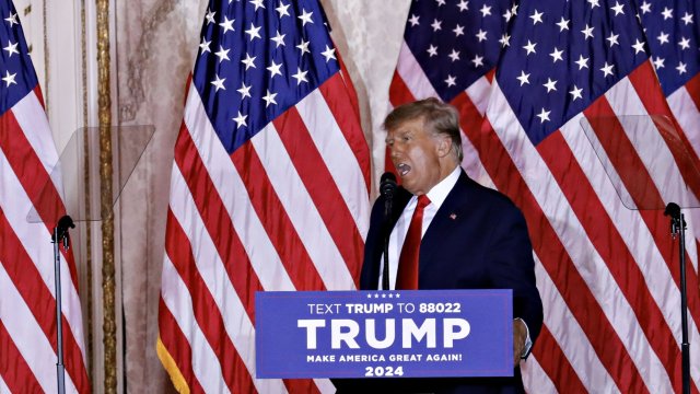 Тръмп при обявяването на кандидатурата си. Снимка: Bloomberg LP