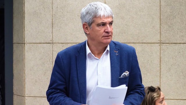 Президентът на КНСБ Пламен Димитров. Снимка: Стефан Василев, БГНЕС