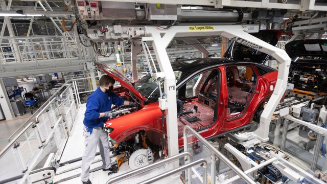 Автомобилен завод в Германия. Снимка: Bloomberg L.P.