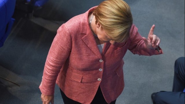 <p>
	Германският канцлер Ангела Меркел. <em>Снимка: Ройтерс</em></p>
