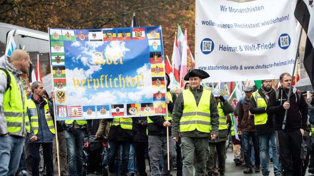 Митинг на представители на дясната организация. Снимка; ЕРА