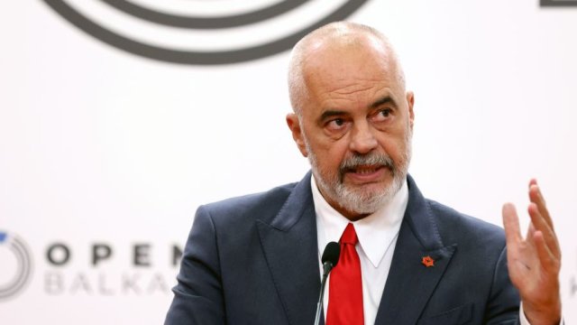 Премиерът на Албания Еди Рама. Снимка: EPA/ANDREJ CUKIC