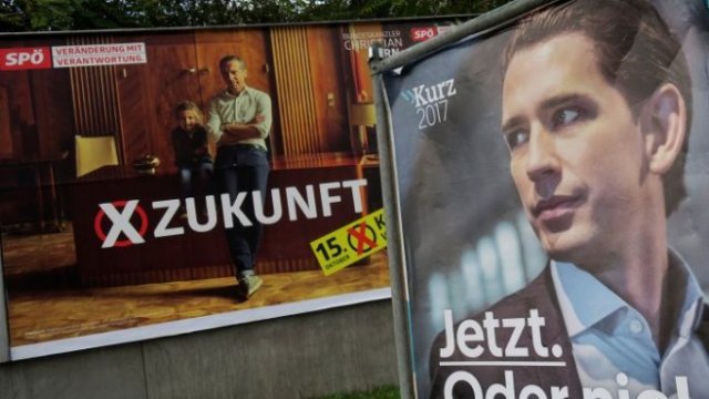 <p>
	Основната битка за властта в Австрия ще е между канцлера Кристиан Керн и претендента Себастиан Курц. <em>Снимка: Ройтерс</em></p>
