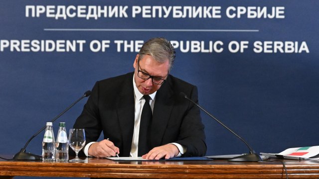 Снимка: EPA/DIMITRIJE GOLL / SERBIAN PRESIDENCY