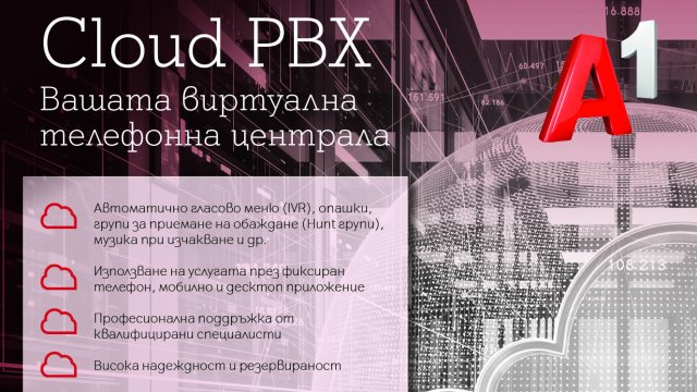 Новата услуга A1 Cloud PBX дава на бизнеса повече гъвкавост&nbsp;без риск от пропуснати обаждания