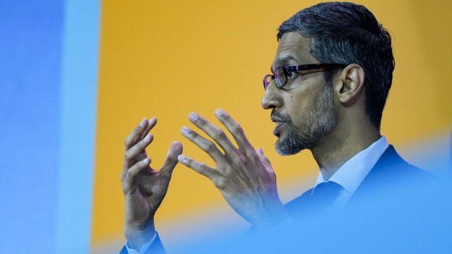 Главният изпълнителен директор на Google Сундар Пичай. Снимка: Kyle Grillot/Bloomberg