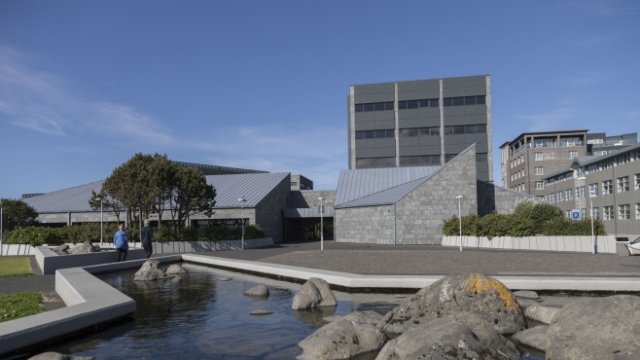 <p>
	Седалището на централната банка на Исландия в Рейкявик.<em> Снимка: Bloomberg</em></p>
