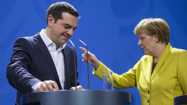 <p>
	Алексис Ципрас и Ангела Меркел. Снимка: <em>архив Ройтерс</em></p>
