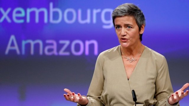 <p>
	Eврокомисарят по защита на конкуренцията Маргрете Вестагер. <em>Снимка: Ройтерс</em></p>
