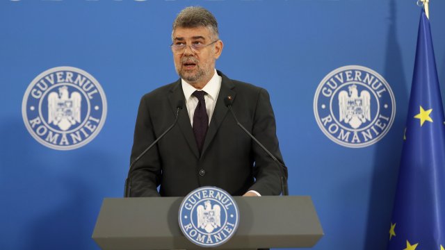 Румънският премиер Марчел Чолаку. Снимка: EPA/БГНЕС