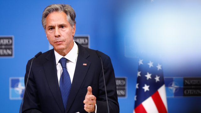 Американският държавен секретар Антъни Блинкен обяви новите санкции срещу Русия. Снимка: 