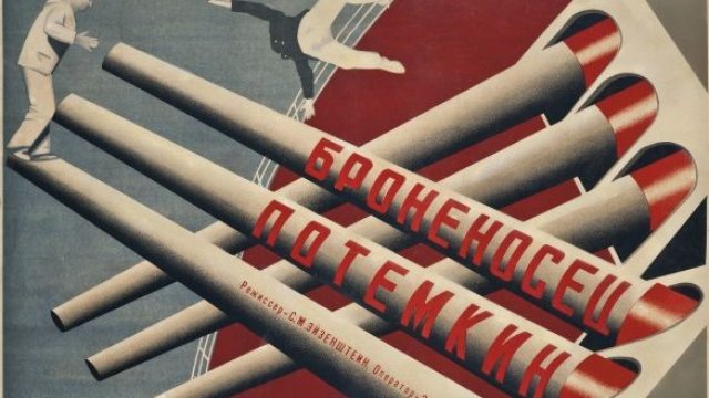 <p>
	Плакатът за &quot;Броненосецът Потьомкин&quot;<em>. Снимка: Christie&#39;s </em></p>
