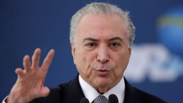 <p>
	Президентът на Бразилия Мишел Темер. <em>Снимка: архив Ройтерс</em></p>
