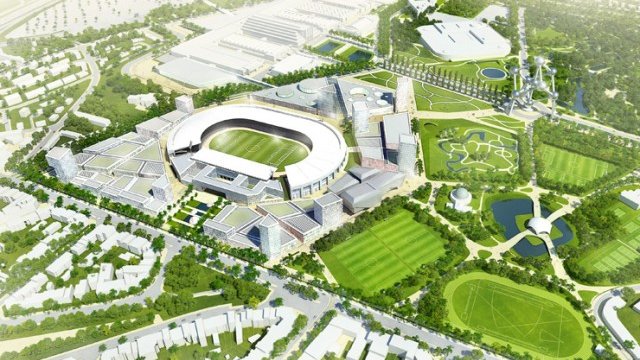 <p>
	Така според плановете ще изглежда районът Хейзъл след цялостното реализиране на проекта Neo.<em> Снимка: neobrussels.com</em></p>
