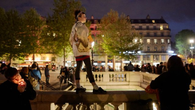 Протестиращи след изборите за парламент тази година във Франция. Снимка: Pierre Crom/Getty Images