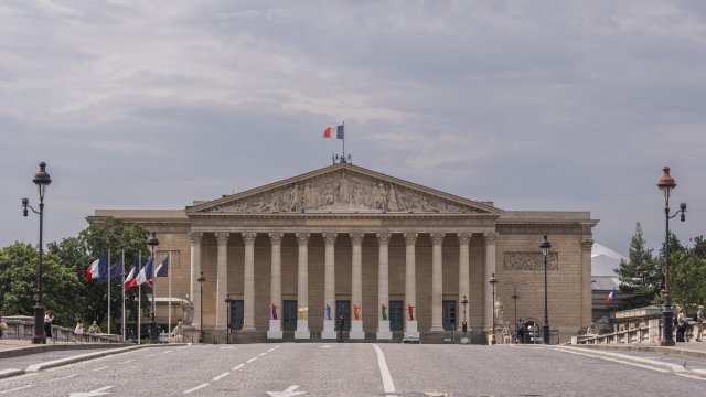 Сградата на френския парламент. Снимка: Bloomberg