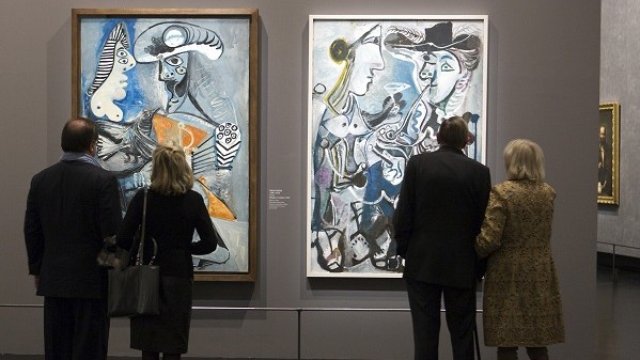 <p>
	<em>Изложба на Пабло Пикасо в Париж през 2008 и 2009 г. Снимка: Архив Ройтерс</em></p>
