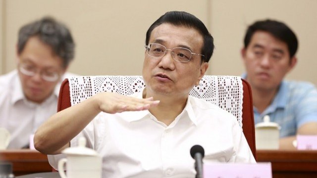 <p>
	Премиерът на Китай Ли Къцян. <em>Снимка: Ройтерс</em></p>
