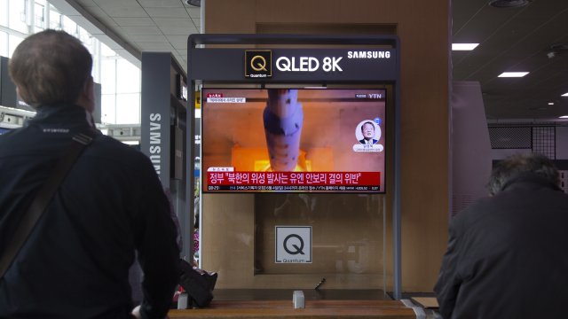 Изстрелването на 31 май предизвика паника в Южна Корея. Снимка: A/KCNA EDITORIAL USE ONLY