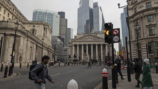 Сградата на АЦБ в Лондон. Снимка: Carlos Jasso/Bloomberg