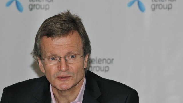 <p>
	Йон Фредрик Баксаас, главен изпълнителен директор на Telenor Group. <em>Снимка: Архив Ройтерс</em></p>
