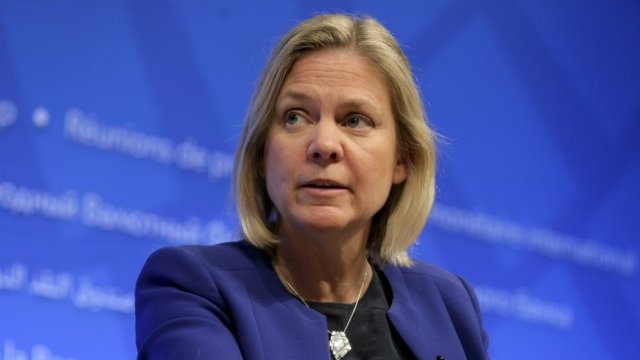 <p>
	Финансовият министър на Швеция Магдалена Андерсон. <em>Снимка: архив Ройтерс</em></p>
