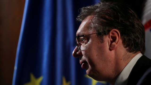 <p>
	Президентът на Сърбия Александър Вучич. <em>Снимка: Ройтерс Архив</em></p>
