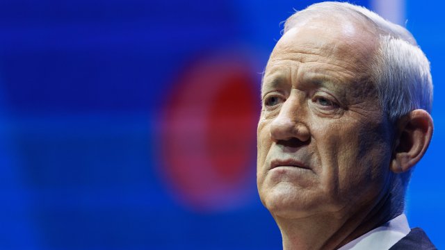 Членът на военния кабинет на Нетаняху и лидер на партия &quot;Национално единство&quot; Бени Ганц. Снимка: Bloomberg LP