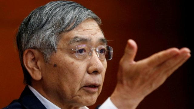 <p>
	Гуверньорът на Японската централна банка Харухико Курода<em>. Снимка: Ройтерс</em></p>
