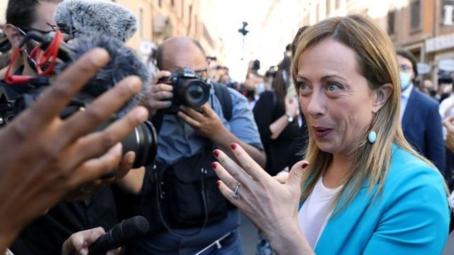 <p>
	Лидерът на &quot;Братя на Италия&quot; Джорджа Мелони. <em>Снимка: Alessia Pierdomenico/Bloomberg</em></p>
