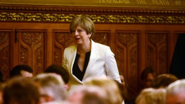 <p>
	Премиерът на Великобритания Тереза Мей. <em>Снимка: Архив Ройтерс</em></p>
