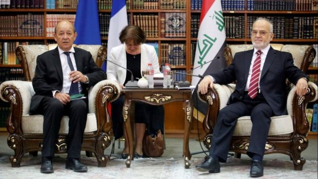 <p>
	<em>Снимка: Френският външен министър&nbsp;Жан-Ив Льо Дриан и иракския външен министър Ибрахим ал Джаафари, Архив Ройтерс</em></p>
