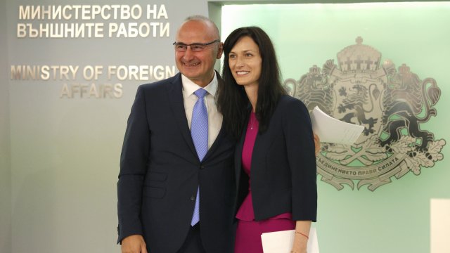 Министрите на външните работи на България и Хърватия Мария Габриел и Гордан Гърлич Радман. Снимка: БГНЕС