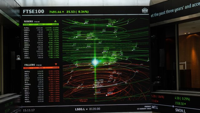 Борсата в Лондон пострада силно заради срива при банките. Снимка: Jose Sarmento Matos/Bloomberg