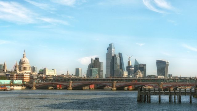 Панорамна гледака към лондонското Сити. Снимка: John Wreford/SOPA Images/LightRocket via Getty Images