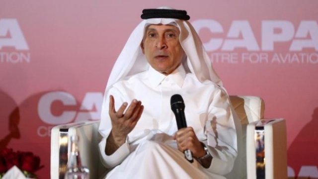 <p>
	Главният изпълнителен директор на Qatar Airways Акбар ал-Бакър.&nbsp;<em>Снимка: Ройтерс</em></p>
