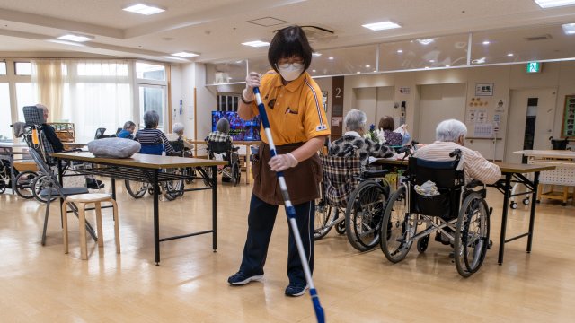 Мичи Хино на работа. Снимка: Bloomberg LP