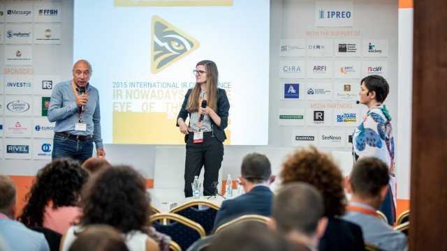 <p>
	На презентация в рамките на международната IR конференция 2015 &ldquo;IR днес&ndash; в окото на тигъра?&quot; от БФБ-София и&nbsp;MESSAGE представиха резултатите от проучването.</p>
