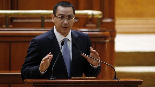 <p>
	Новият румънски премиер Виктор Понта.<em> Снимка: Ройтерс</em></p>
