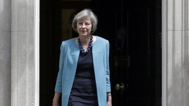 <p>
	Британският министър на вътрешните работи Тереза Мей. <em>Снимка: Ройтерс</em></p>
