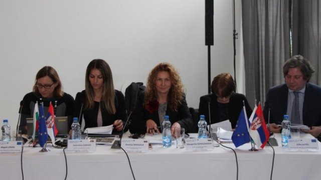 <p>
	Заседание на<em> </em>Съвместния комитет за наблюдение на Програмата за трансгранично сътрудничество между България и Сърбия. <em>Снимка: МРРБ</em></p>
