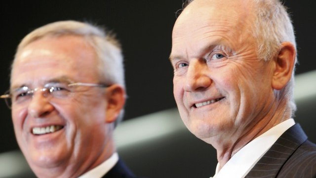 <p>
	<span lang="bg-BG">Мартин Винтеркорн и Фердинанд Пиех.&nbsp;</span><em>Снимка: Ройтерс</em></p>
