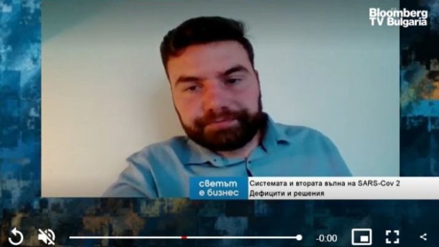 <p>
	Аркади Шарков. <em>Снимка: Bloomberg TV Bulgaria</em></p>
